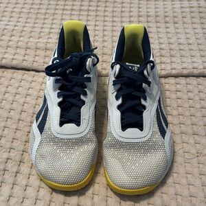 Reebok Women's Nano X Cross Trainer Shoes FV6766 Grey/Navy/Chartreuse Size 8
